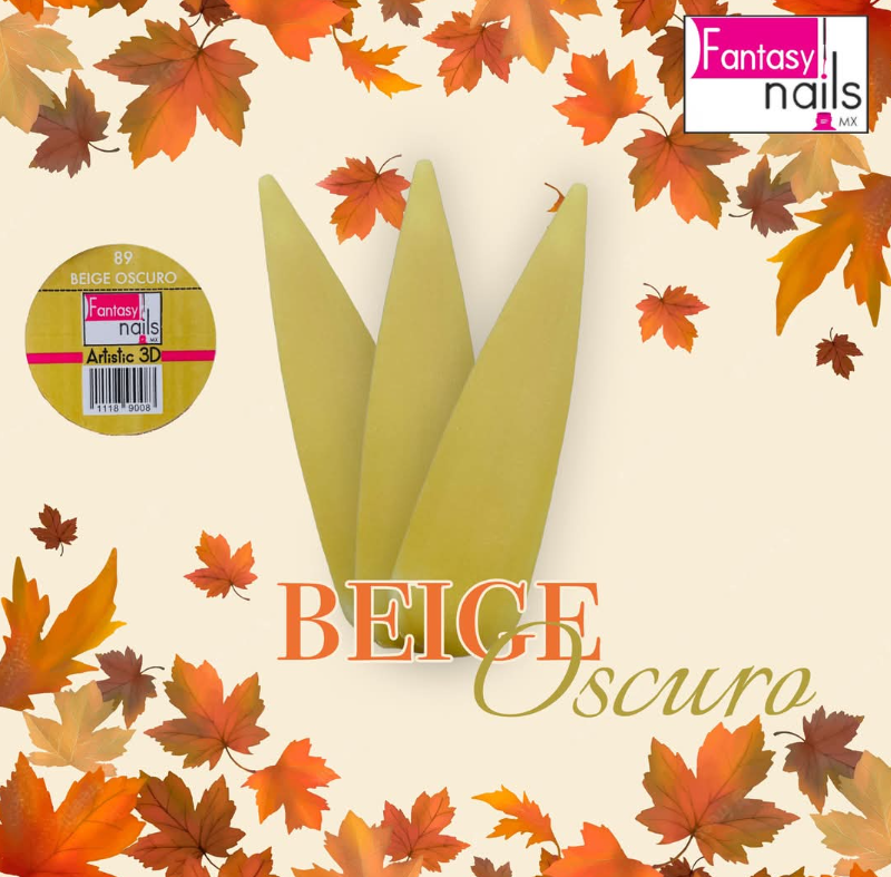ACRILICO BEIGE OSCURO FANTASY NAILS